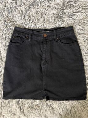 NWOT Billabong Black Denim Mini Skirt